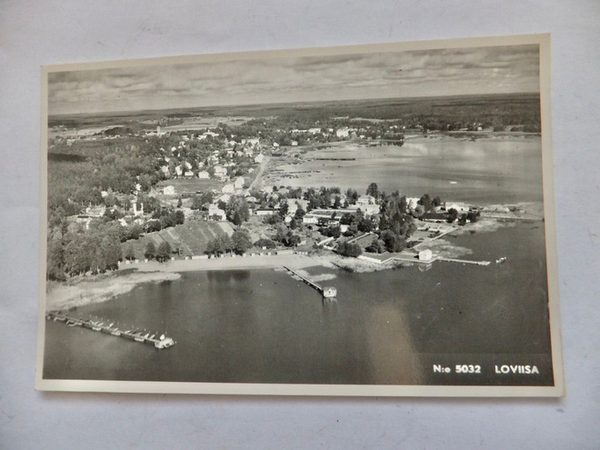 VANHA Postikortti Loviisa 1953 Karhumäki