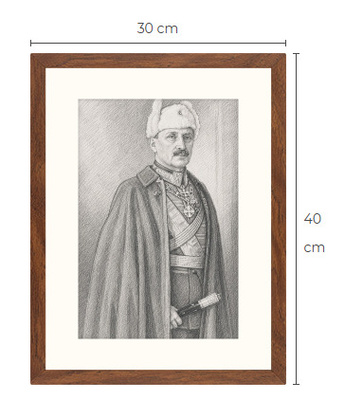 Uusi Mannerheim art print kehystetty 30 cm x 40 cm