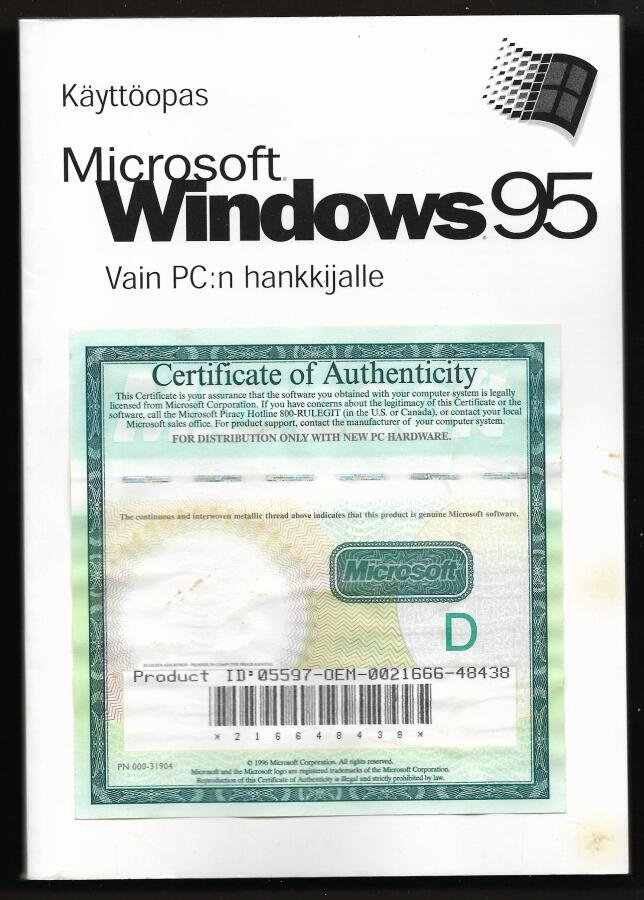 Windows 95 käyttöopas