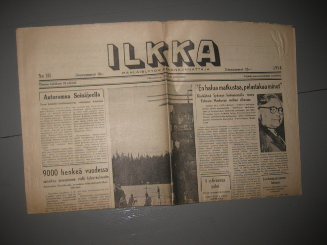 Sanomalehti  Ilkka  20.4.1954