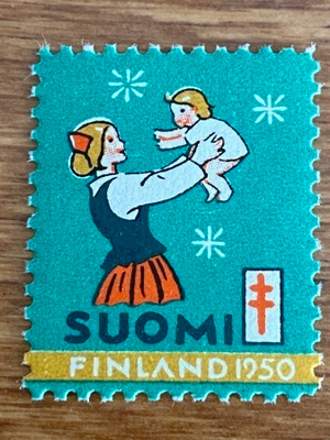 JOULUMERKKI ÄITI JA LAPSI 1950**
