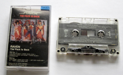 RAVEN the Pack is Back 1986 C-KASETTI