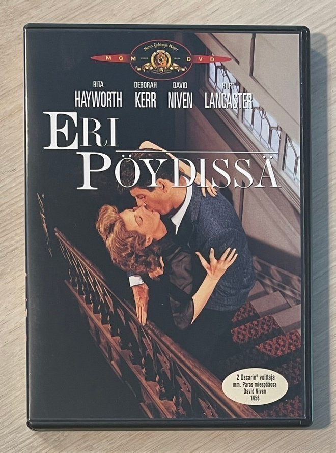 Eri pöydissä (1958) Rita Hayworth, Burt Lancaster