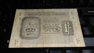 British Armed Forces 1 shilling 1943 PM2 F