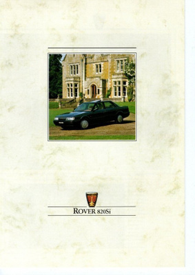 Rover 820Si -esite 80-luvun lopusta