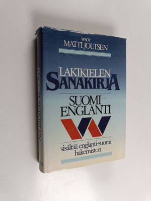 Matti Joutsen : Lakikielen sanakirja : suomi-englanti