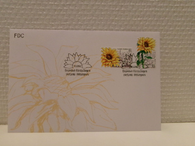 FDC- ensipäiväkuori - Auringonkukka - 2012