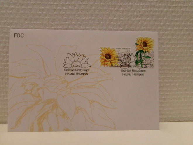 FDC- ensipäiväkuori - Auringonkukka - 2012