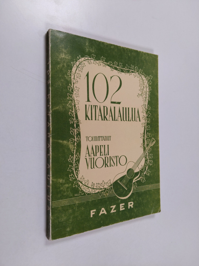 Aapeli (toim.) Vuoristo : 102 kitaralaulua