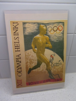 OLYMIA HELSINKI 1940 - LAMINOITU JULISTE