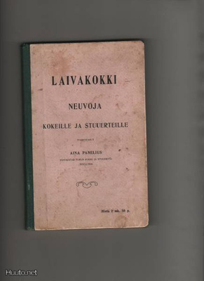 Panelius, Aina: Laivakokki, G. W. Wilen 1904, sid., harvina