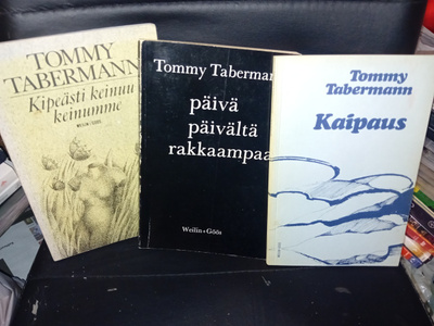 3 kpl Tommy Tabermann runokirjoja ( SIS POSTIKULU )