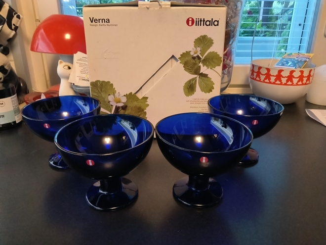 Iittala Verna jälkiruokakulho x 4 kpl