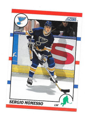 1990-91 Score #224 Sergio Momesso St Louis Blues Gooni RC