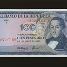 Kolumbia 100 Peso Oro  20.7.1973, P415, UNC - pikkukuva 1