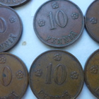 Raha Kolikko Suomi 10 Penniä 1938,-39 ja -40 18kpl - pikkukuva 3