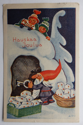 Arnold Tilgmann joulukortti 1930-lukua