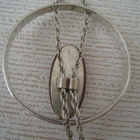  Riipus hopea  design 1960-luku vintage - pikkukuva 5