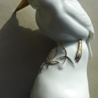 FIGUURI LINTU posliini  vanha ENS Saksa kork. 16cm - pikkukuva 1