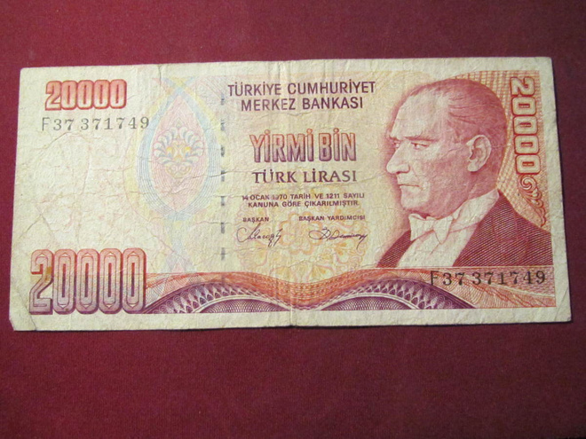 20000 lira 1970 Turkki-Turkey