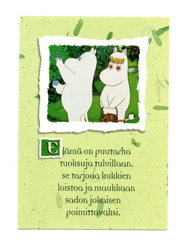 °°ELÄMÄ ON PUUTARHA...°° -KORTTI / Muumi