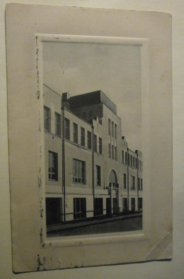 Oulu, Postikonttori, vanha mv kehyskortti, p. 1919