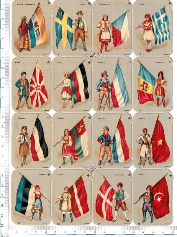 * 1610, eri maiden ihmisiä lippuineen-arkki *