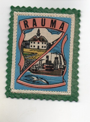 Rauma; Matkailu /hihamerkki (kangasta)
