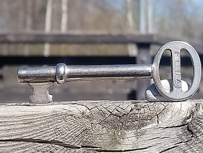 BODA Vanha avain. Pituus - 66 mm. Hyväkuntoinen.