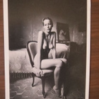 Jean Loup Sieff: Femme nue sur un fauteuil 1972 taidekortti - pikkukuva 1