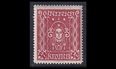 Itävalta 400A ** Käyttösarja naisen pää 50 Kr (L12½) (