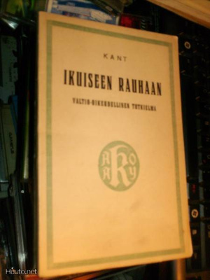 Immanuel Kant: Ikuiseen rauhaan (Sis.postikulut)