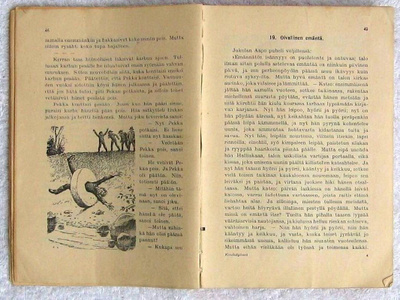 Työ ja isänmaa lukukirja 1941 ilman kansia