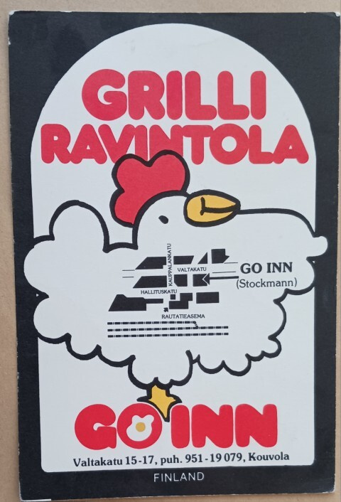 Kouvola, Grilli-ravintola Go Inn + kartta, ei p.