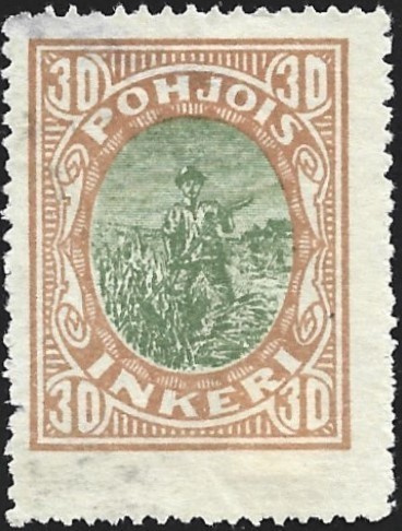 1920 Pohjois-Inkeri 30 p (*) LaPe P-I 9 ilman liimaa VIKAA