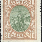1920 Pohjois-Inkeri 30 p (*) LaPe P-I 9 ilman liimaa VIKAA - pikkukuva 1
