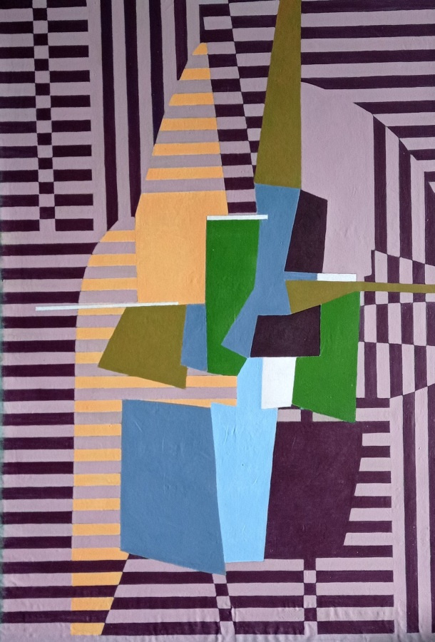 A2  Akryylimaalaus kankaalle 95 cm x 70 cm
