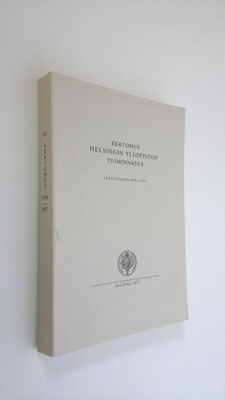Antero Manninen : Kertomus Helsingin yliopiston toiminnas...