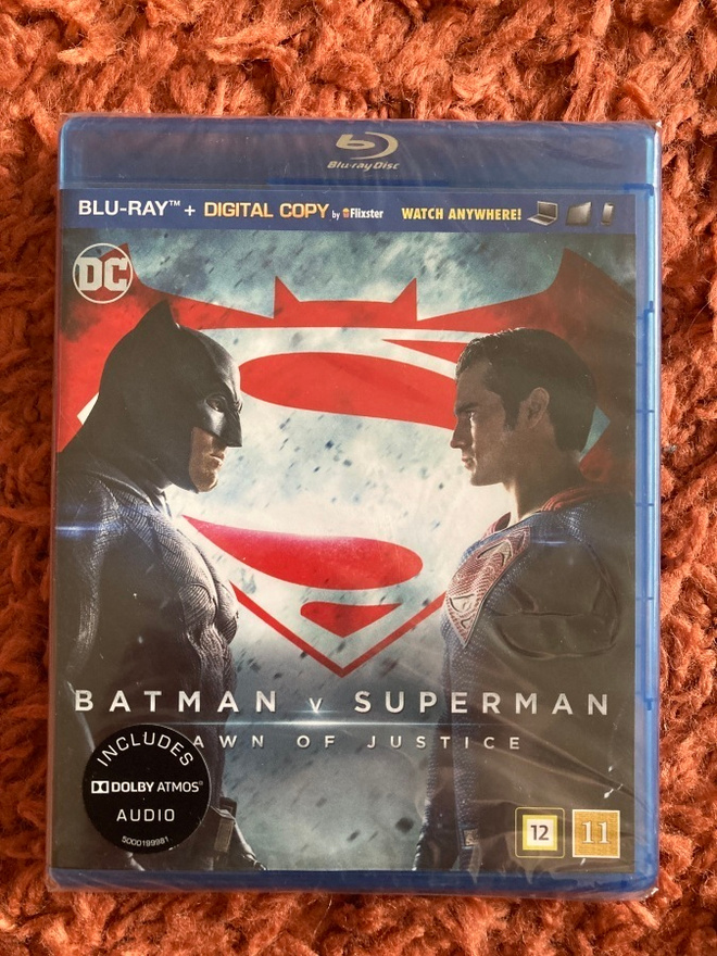 BATMAN V SUPERMAN Dawn of Justice Blu-ray UUSI