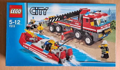 7213 Lego city Maastopaloauto ja sammutusvene  