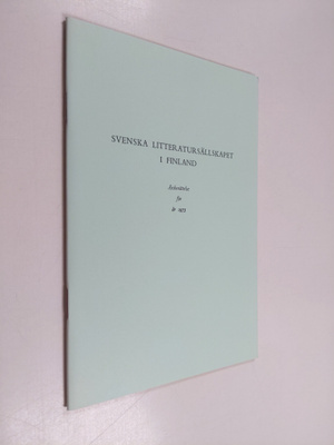 Svenska litteratursällskapet i Finland : Årsberättelse