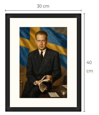 Uusi Dag Hammarskjöld YK art print 30 cm x 40 cm