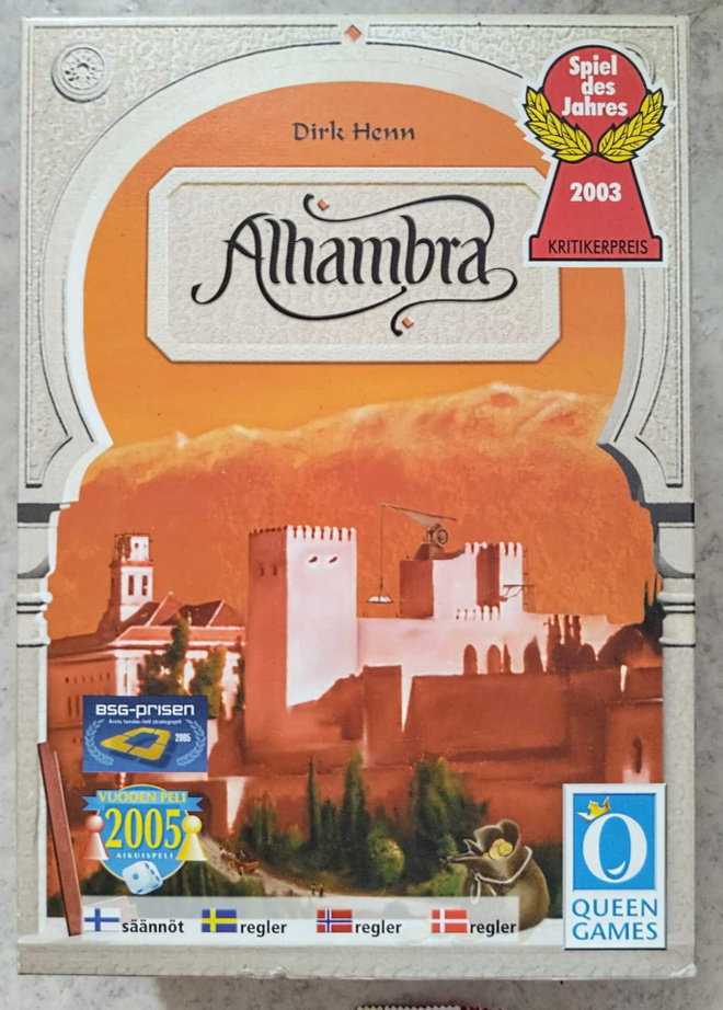 ALHAMBRA – Suomenkielinen asettelulautapeli 2005, Dirk Henn