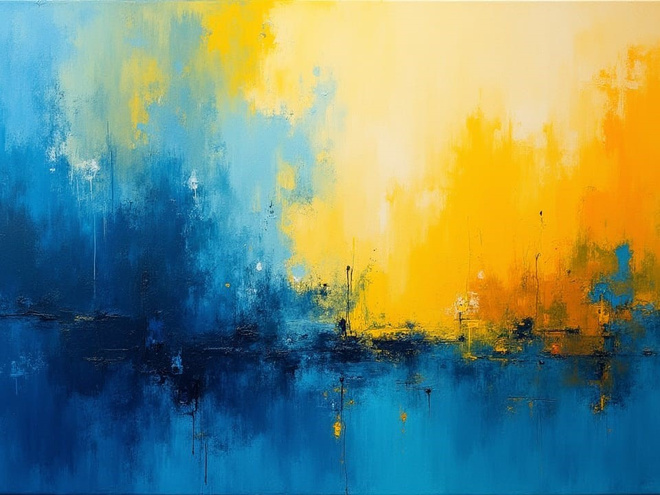 Uusi Abstrakti alumiinitaulu 30 cm x 40 cm
