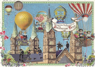 Bamberg tuomiokirkko (Tausendschön-kortti)