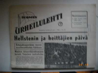 Suomen Urheilulehti Nro 54/1954 (25.2)