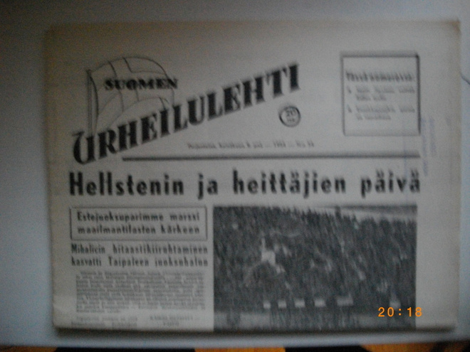 Suomen Urheilulehti Nro 54/1954 (25.2)