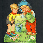 EAS 3058 - Ihastuttava kesäinen lapsipari 4 -  1960-luvulta - pikkukuva 1