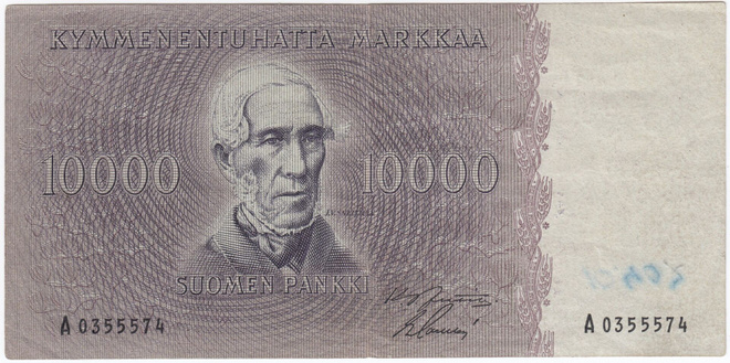 10000 Markkaa 1955 vl.II, kl.4