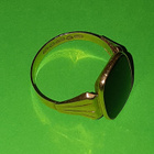 Miesten kultainen Onyx kantasormus 14K 585 ei kaiverruksia - pikkukuva 4